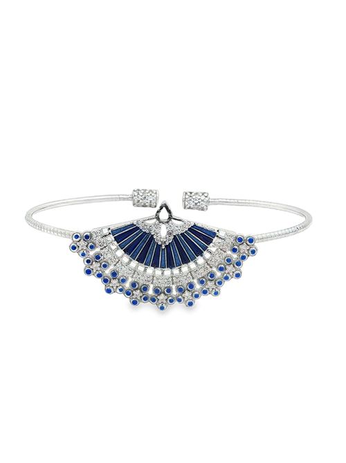 Diva crystal stones blue glazed bracelet<BR/>